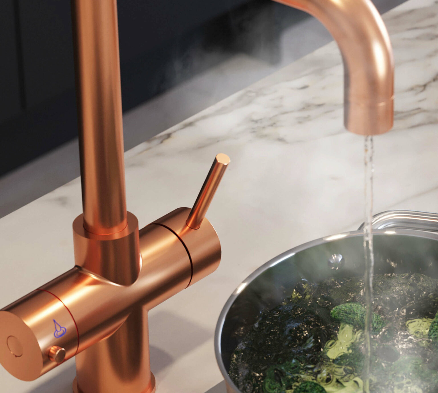 Copper Instant Boiling Water Taps 3in1 & 4in1 Taps