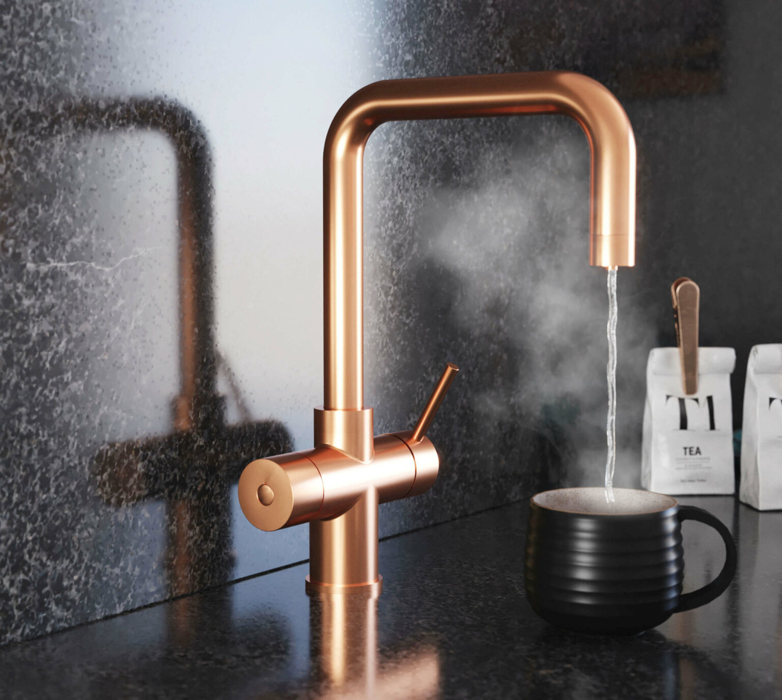 Copper Instant Boiling Water Taps 3in1 & 4in1 Taps