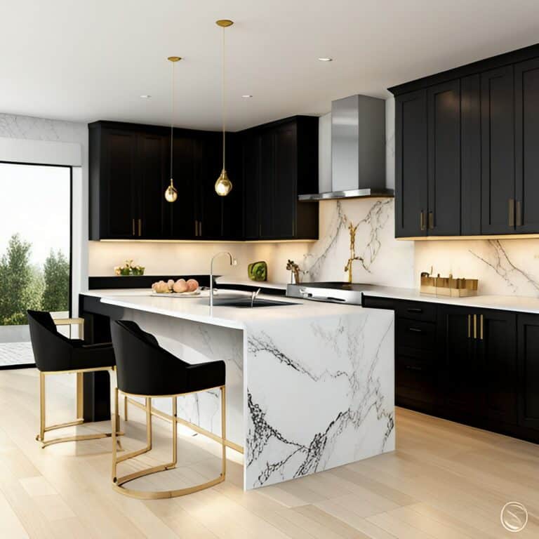 Black & Gold Kitchens: 8 Ideas for a Luxury Cooking Space