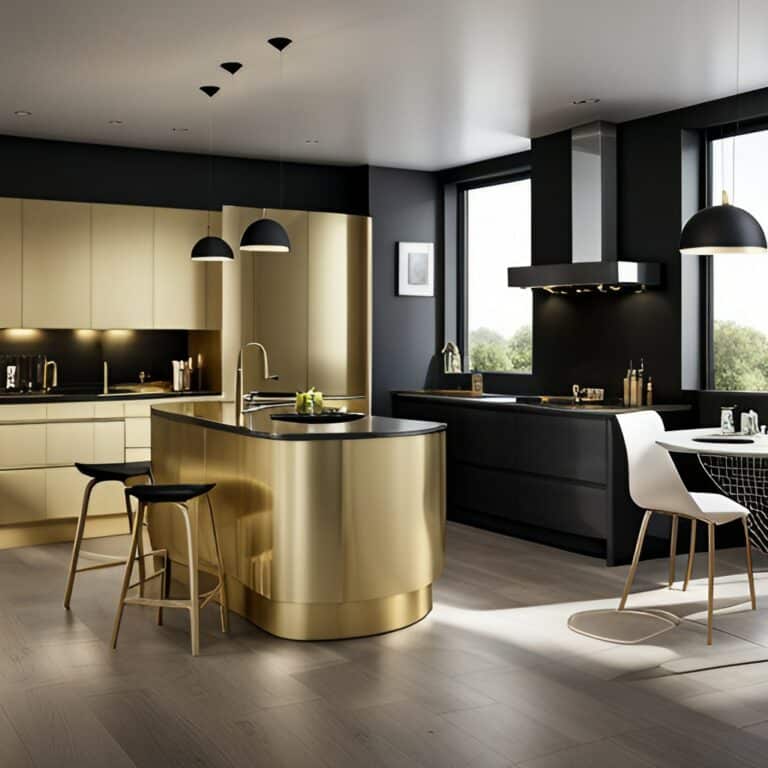 Black & Gold Kitchens: 8 Ideas for a Luxury Cooking Space