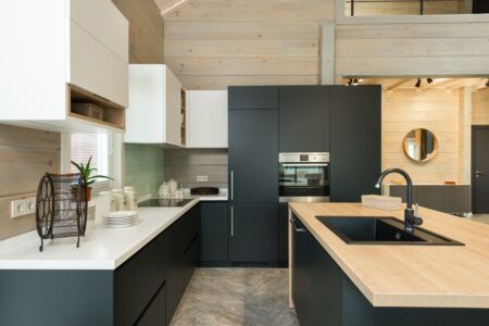 modern kitchen interior