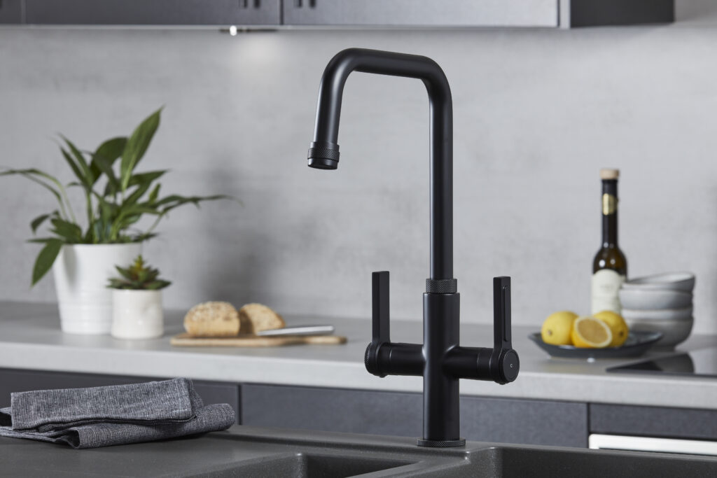 Artesano in Matt Black in a. modern kitchen