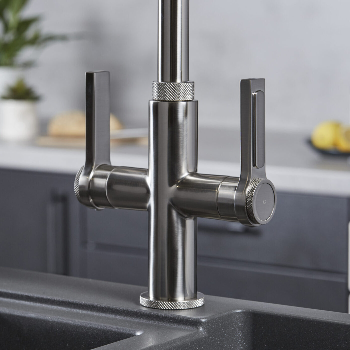 Artesano 3-in-1 D Shape Boiling Water Tap - Brushed Nickel - Image 3