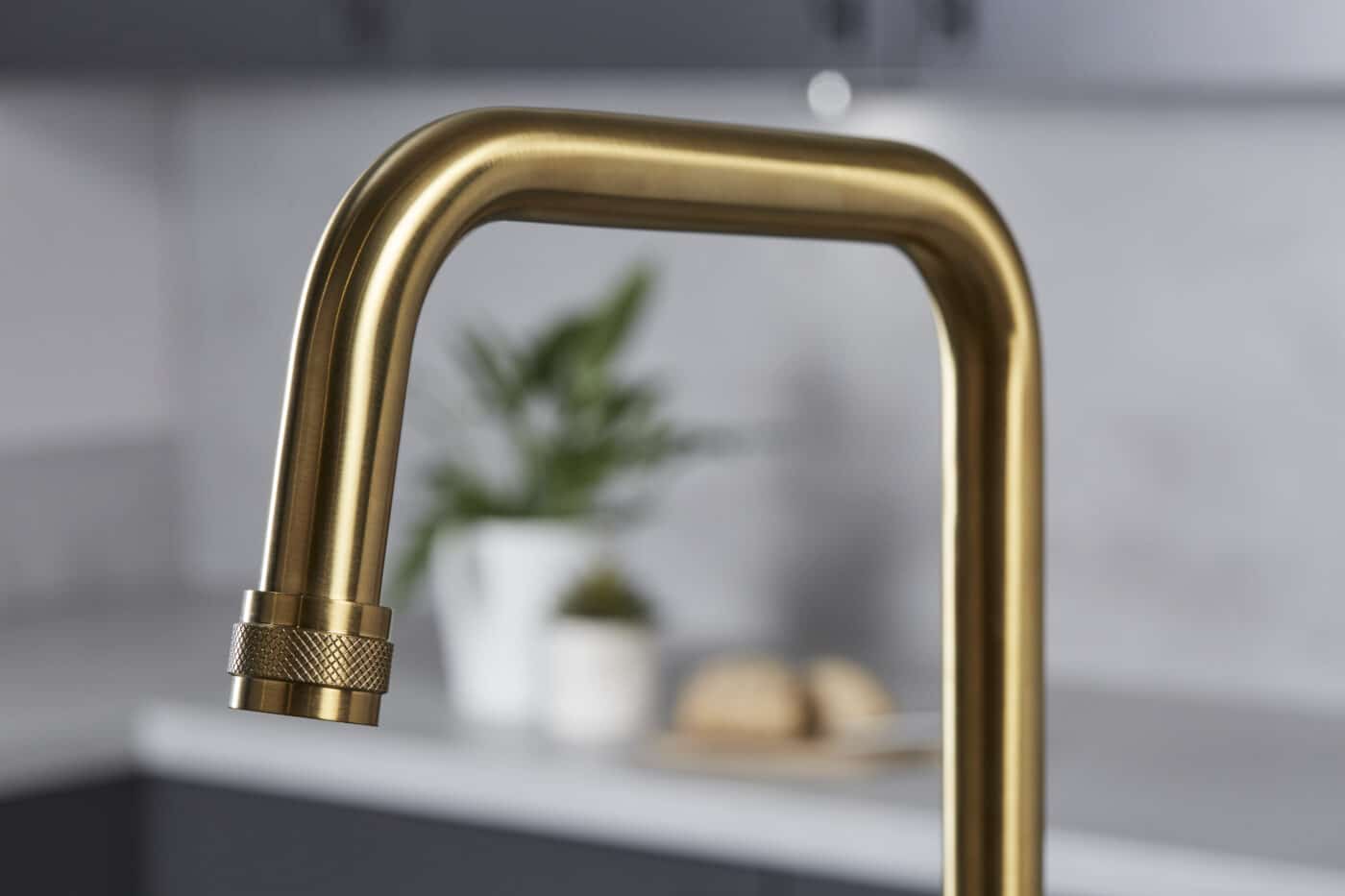 Artesano 3-in-1 D Shape Boiling Water Tap - Brushed Brass - Image 7