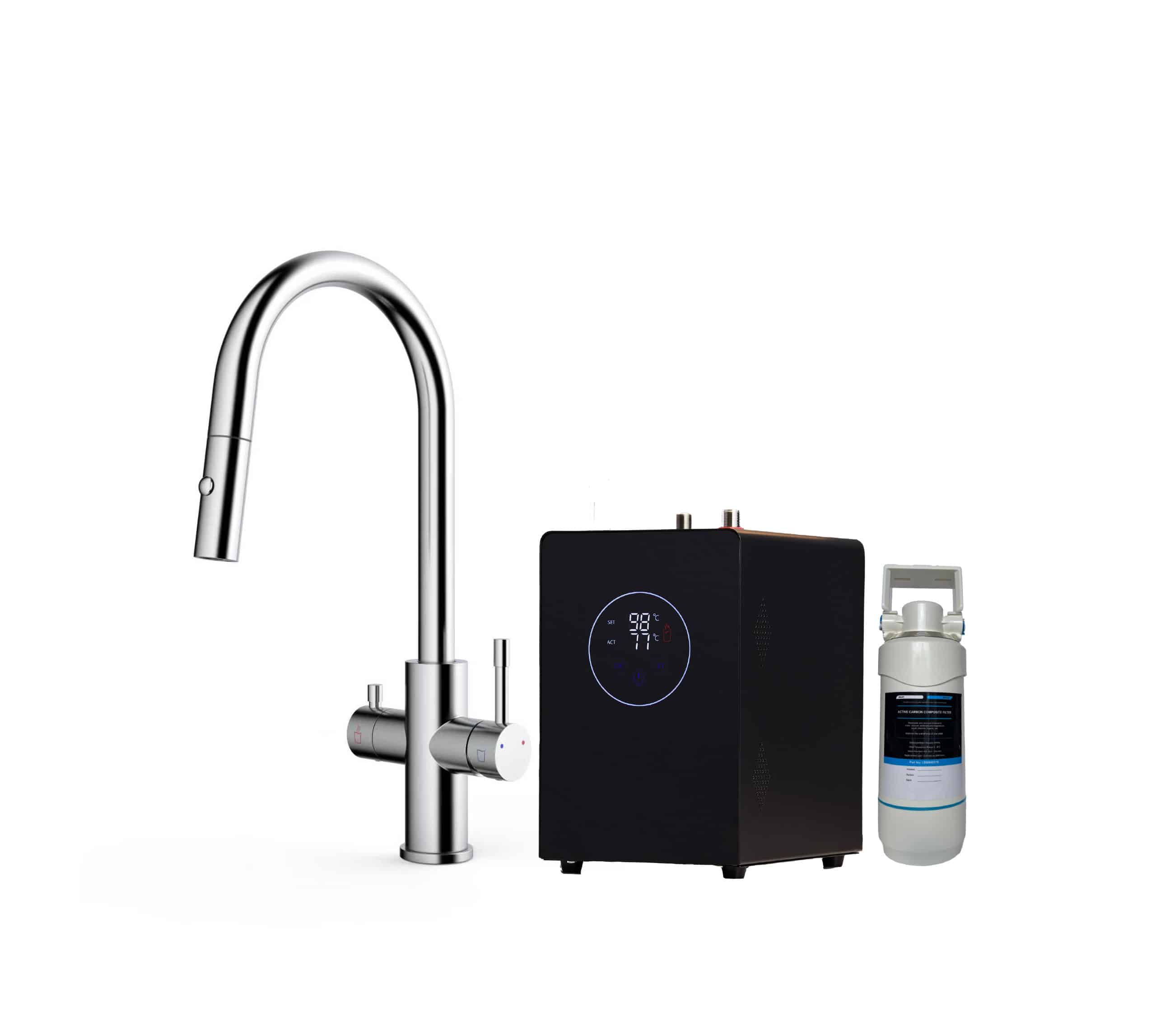 Platinum Plus 4-in-1 Pull-Out: Swan Neck - Chrome - Image 2