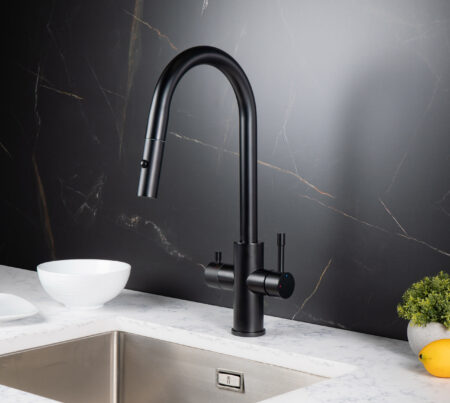 Platinum Plus Boiling Water Taps with Pull Out Hose.