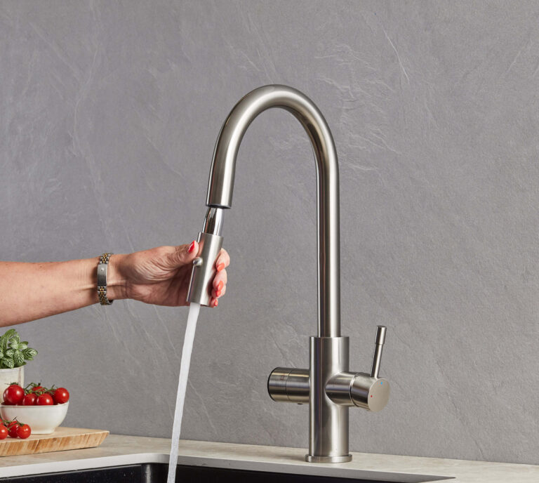 5 in 1 sparkling tap in brushed nickel