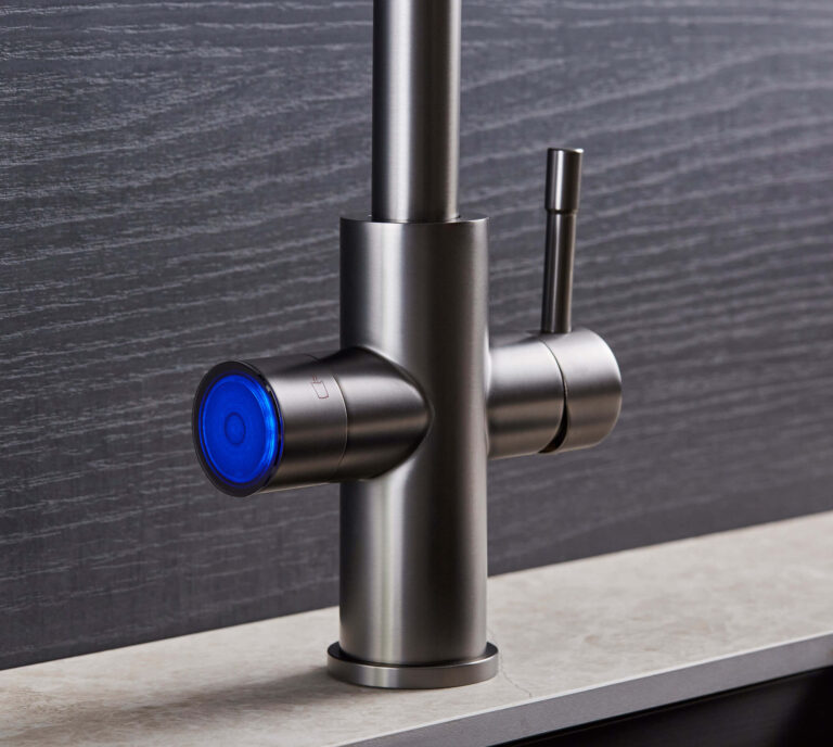 close up of 5 in 1 sparkling tap in a modern kitchen