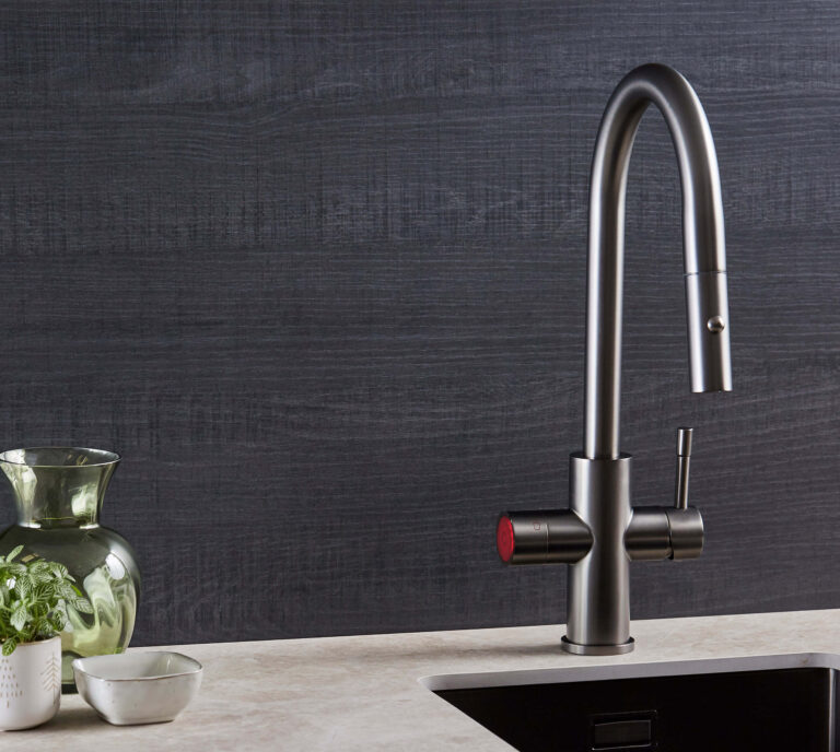 5 in 1 sparkling tap in a modern kitchen